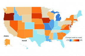 U.S. Map: Tracking Jobless Claims, Week Ending September 18