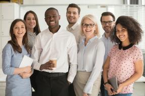 Diverse Group of Smiling Professionals