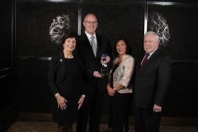 Denise Welsh, Paul Cardus, CEO, Rose Meily and Bill Moody