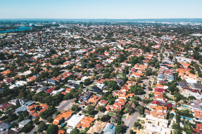 Aerial view of a city