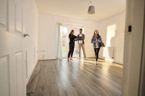 Agent and clients in an empty house