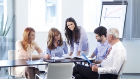 Businesswoman Leading Meeting