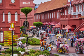 City square in Malaysia