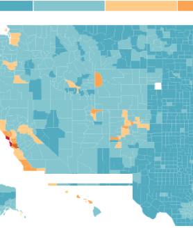 median county house prices