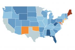 U.S. Map: Jobless Claims