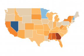 U.S. Map: Jobless Claims