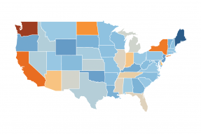 U.S. Map: Jobless Claims, Week Ending May 16, 2020