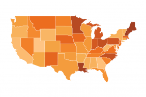 Map of the U.S.