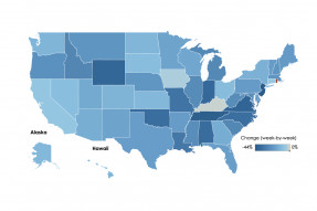 U.S. Map: Jobless Claims, Week Ending August 1, 2020