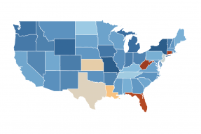 U.S. Map: Jobless Claims