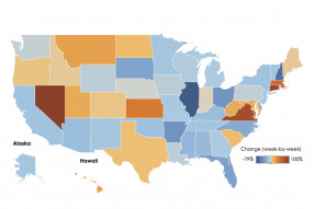 U.S. Map: Tracking Jobless Claims, Week Ending March 20, 2021