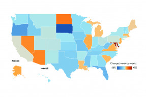 U.S. Map: Tracking Jobless Claims, Week Ending September 26