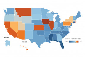 U.S. Map: Jobless Claims, Week Ending August 22, 2020