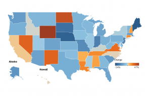 U.S. Map: Jobless Claims, Week Ending July 18, 2020