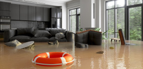 Flooded home