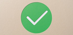 Green Colored Check Mark in a Circle Frame