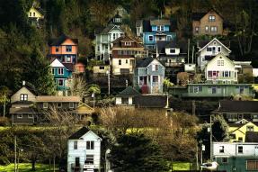 Houses on a hill