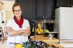 Older woman in kitchen