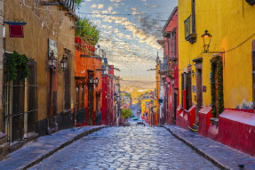 Residential street in San Miguel de Allende