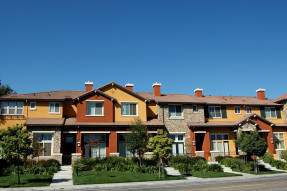 Row of townhomes