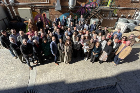 Sonny Side Alley ribbon cutting, featuring REALTOR® leadership and members, local elected officials, and community leaders.