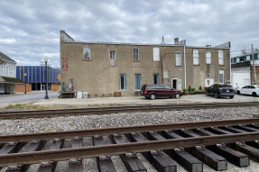 Unused alley in downtown Monroe City, MO