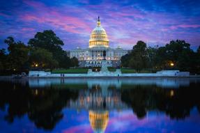 The United States Capitol building in Washington DC, USA