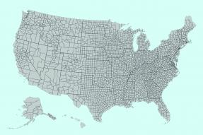 U.S. Map: States and counties