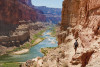 Scenic hike to Ancestral Puebloean Granaries near mile 52 on the Colorado River. 